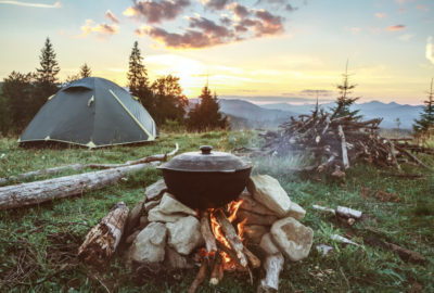 Camping in freier Natur